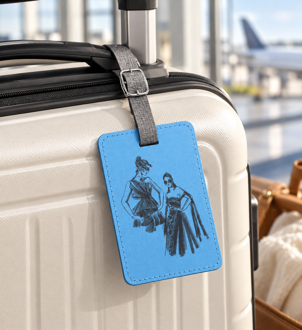 Fashion Icons Print Luggage Tag
