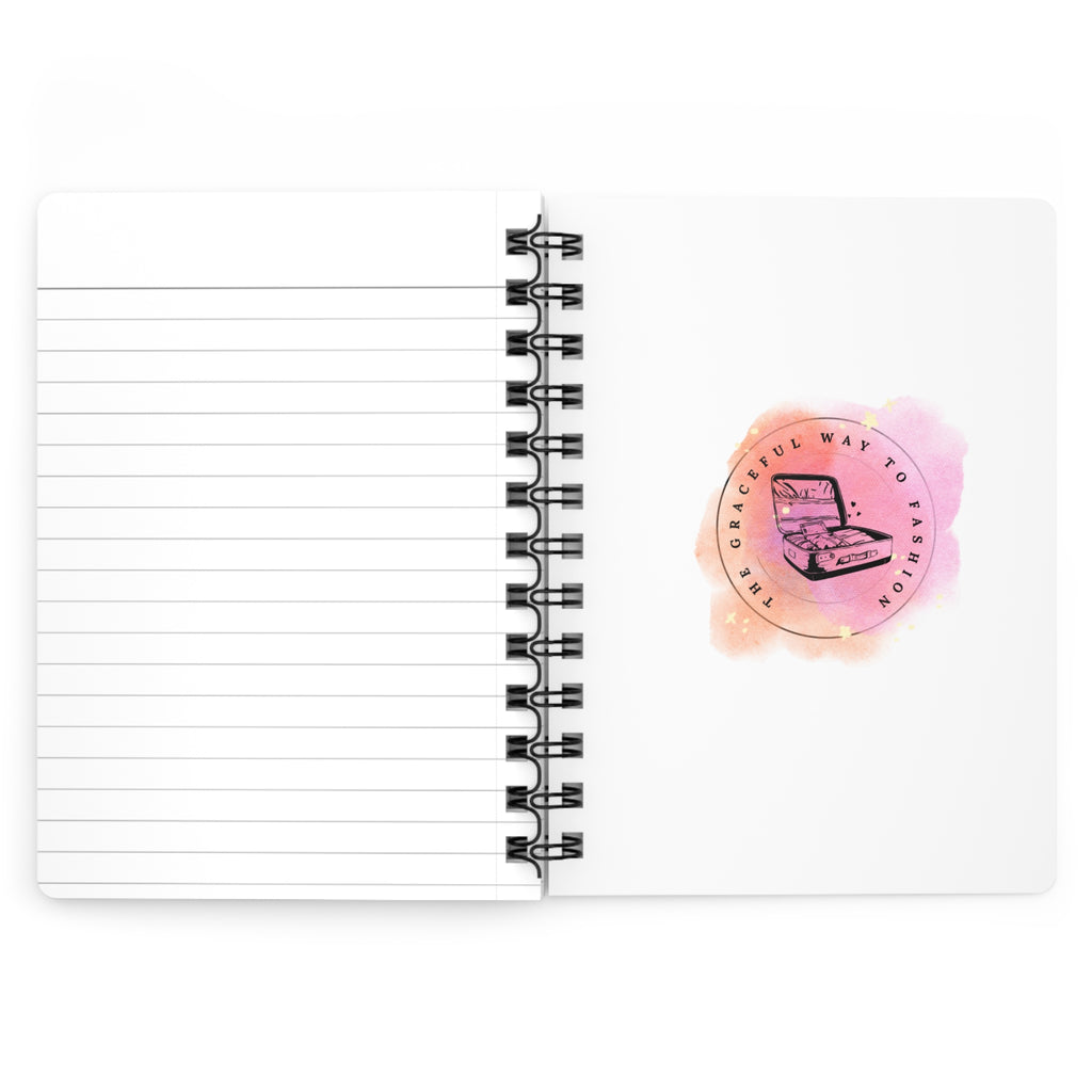 Blue Paisley Floral Journal — Spiral-Bound Notebook for Notes & Journaling