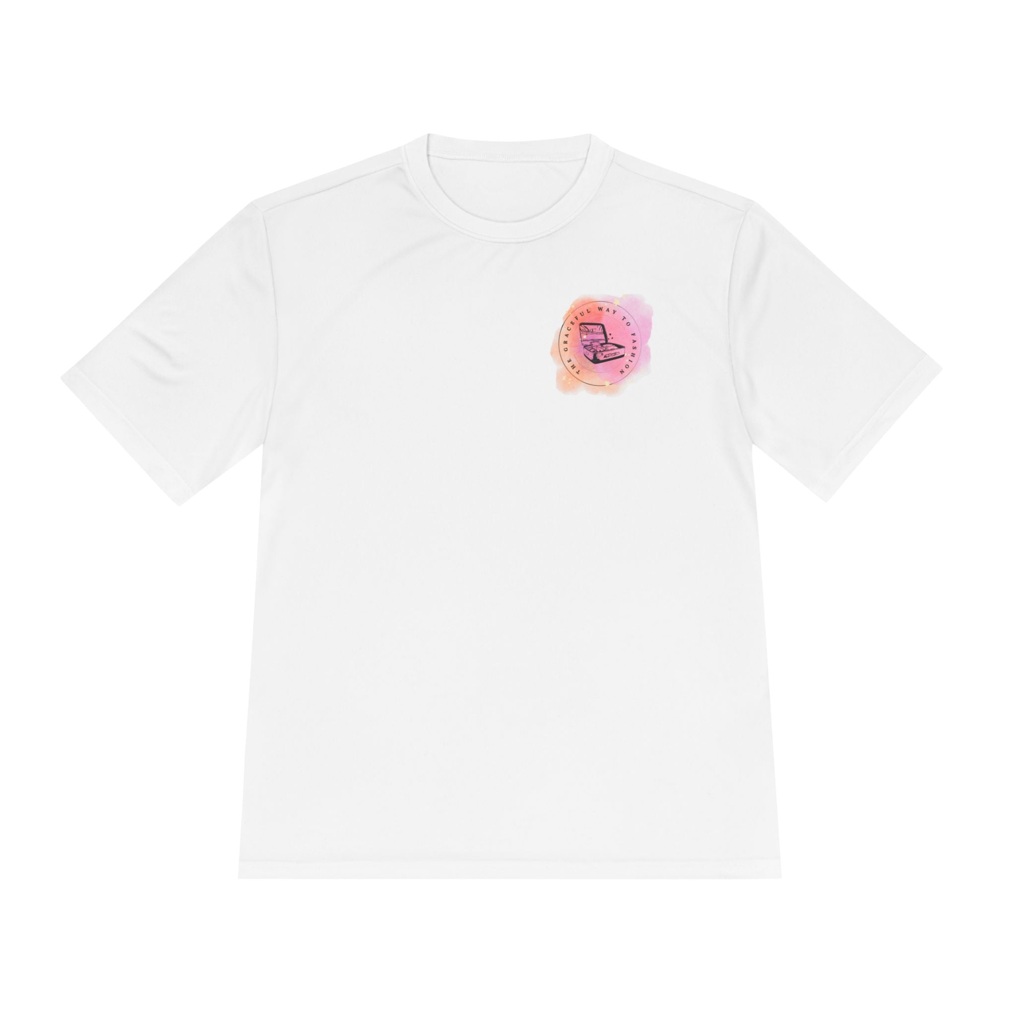 GWF Logo Watercolor Campfire Tee — 'Camp Vibes' Moisture-Wicking Shirt