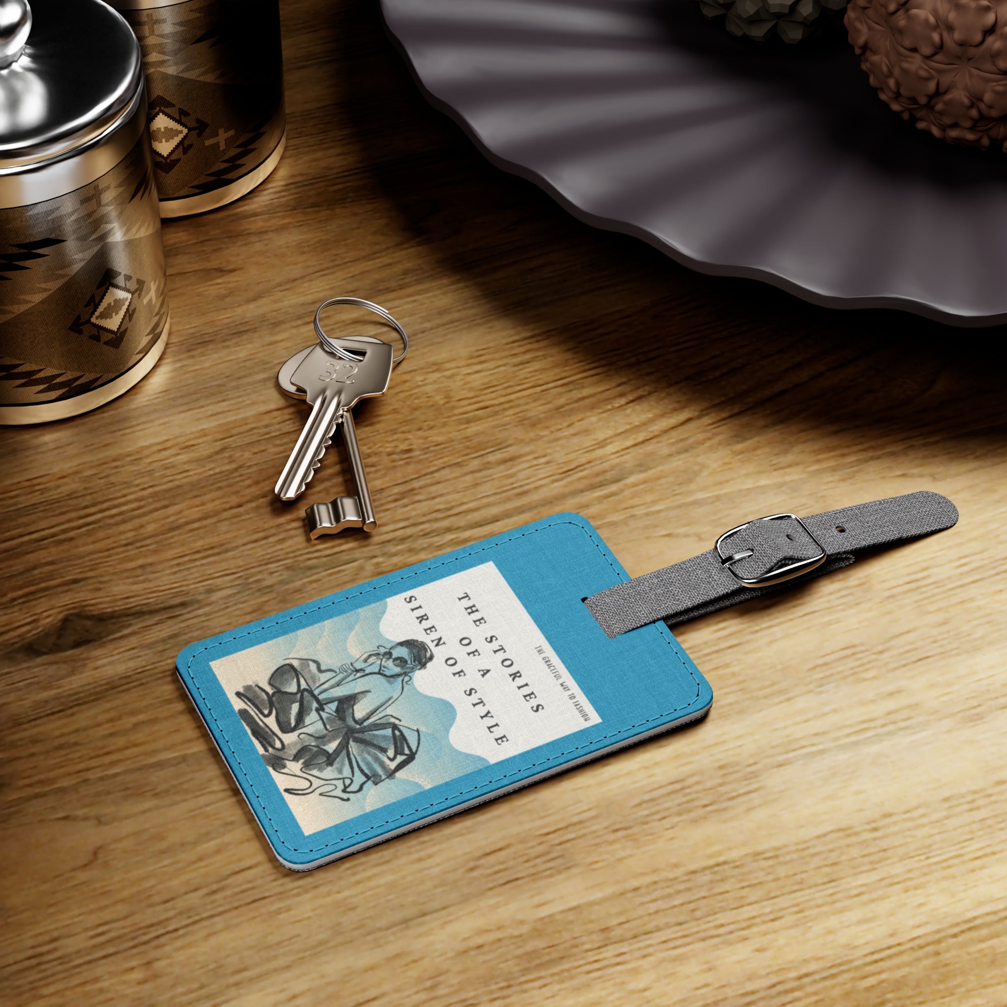 The Stories of a Siren of Style Luggage Tag, Travel Accessory, Personalized Suitcase Identifier, Gift for Travelers, Vacation Essentials, Wanderlust Decor
