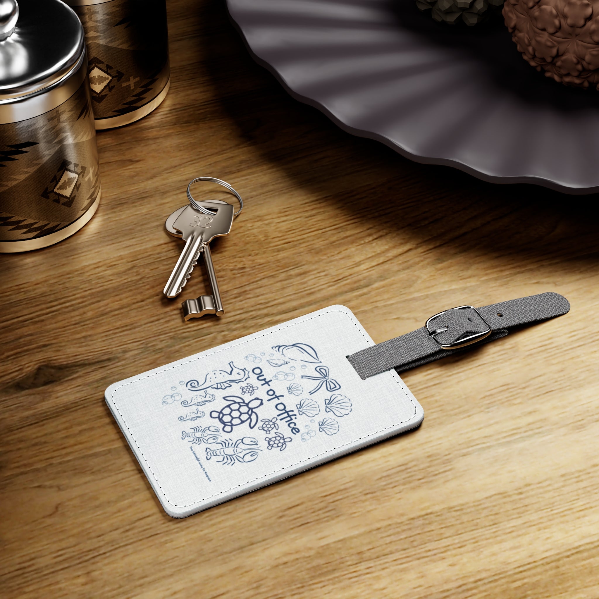 Out of Office Luggage Tag, Travel Accessory for Vacation Lovers, Holiday Travel Gift, Personalized Luggage Identifier
