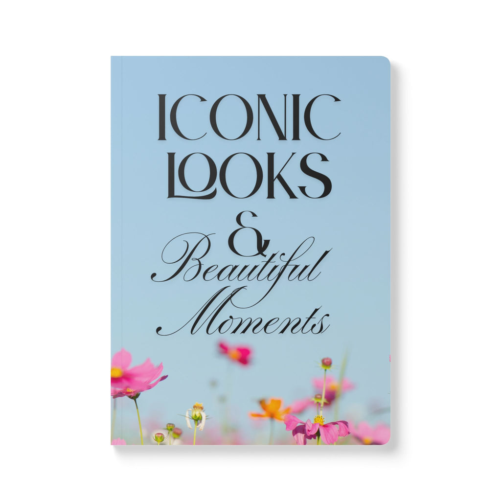 Softcover Trip Journal — "Iconic Looks & Beautiful Moments" Floral Notebook for Memories & Daily Notes