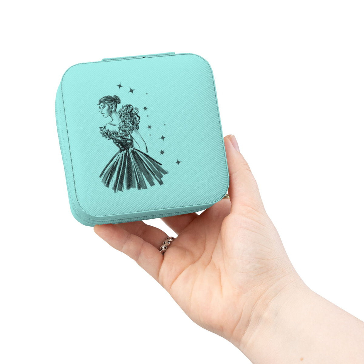 Dreamy Fashion Print Jewelry Travel Case