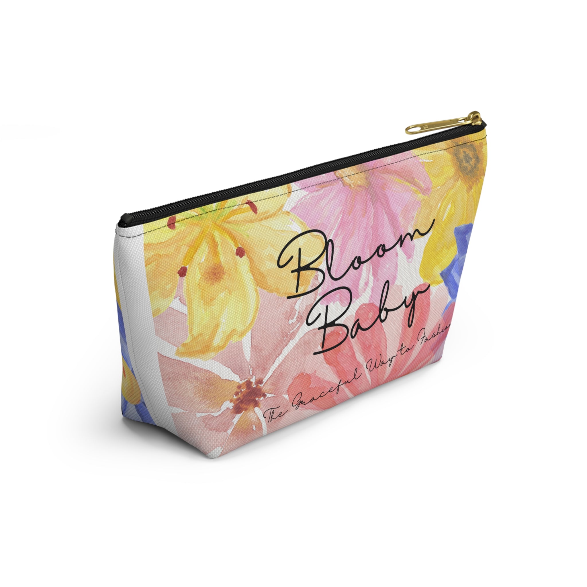 Bloom Baby Floral Accessory Pouch — T‑Bottom Makeup Bag