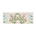 Pink Floral Spring Light Travel Scarf – Hand-Painted Pastel Botanical Design