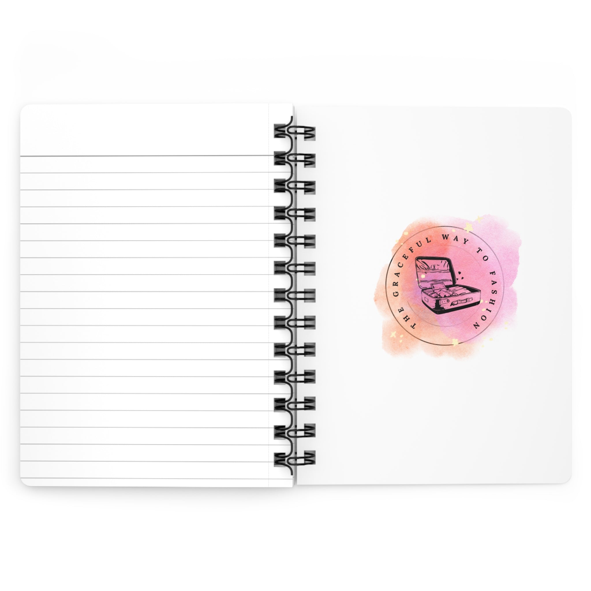 Picnic Darling Spiral Journal — Floral Picnic Basket Notebook