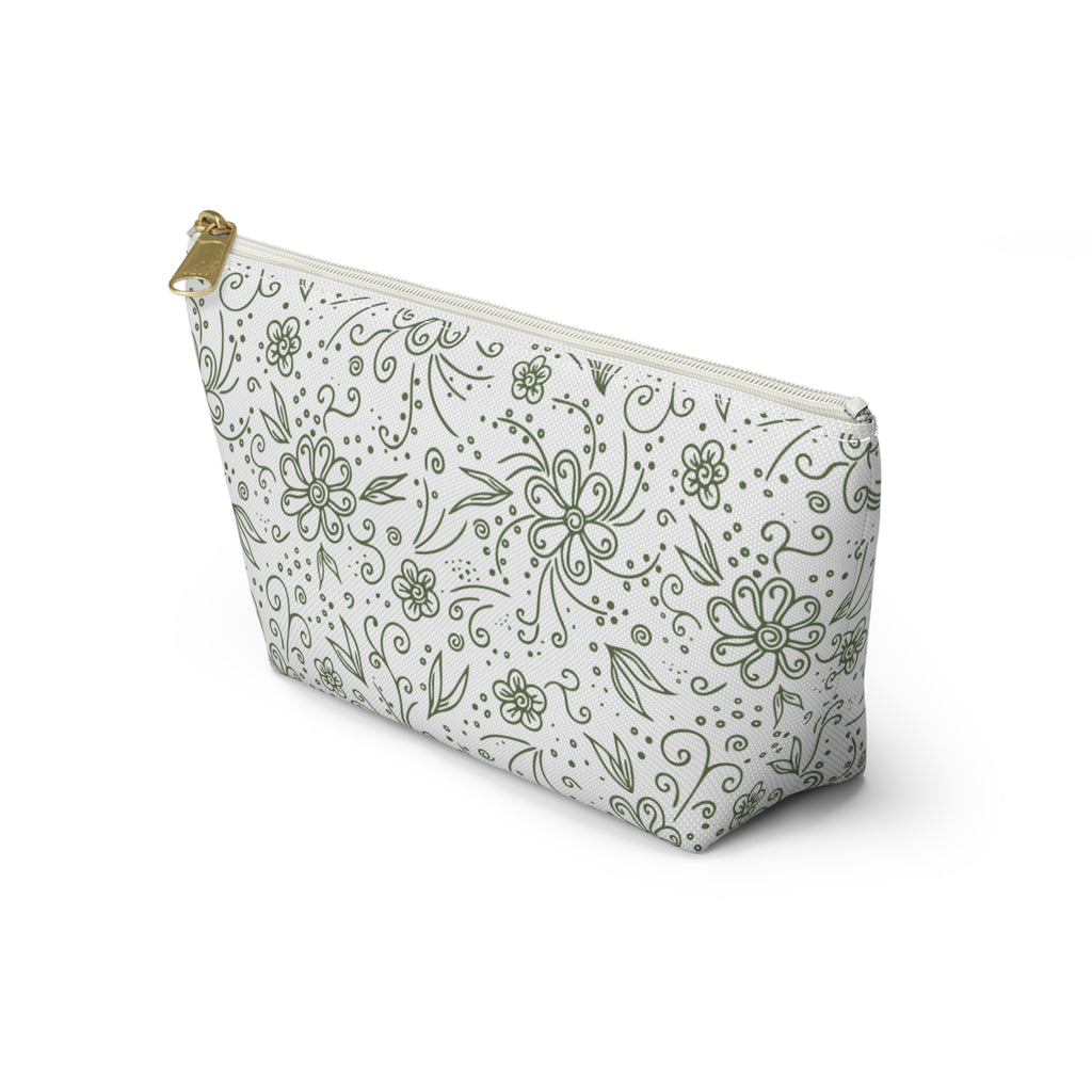 Botanical Accessory Pouch w T-bottom