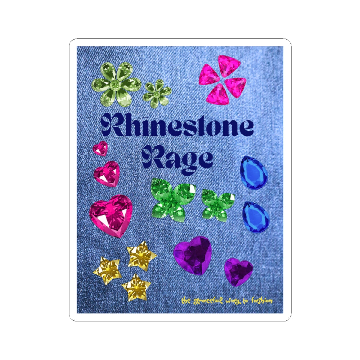 Rhinestone Rage Kiss-Cut Stickers - Glam Decorative Art, Scrapbooking, Journaling, Gift Ideas, DIY Projects, Party Favors