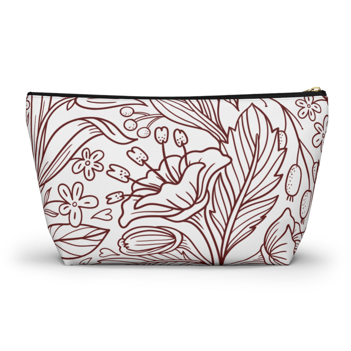 Floral Accessory Pouch w T-bottom