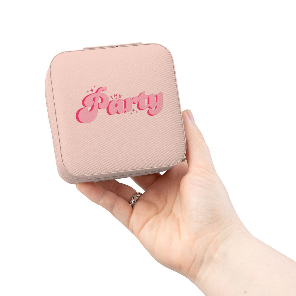 Portable Pink 'The Party' Jewelry Travel Case