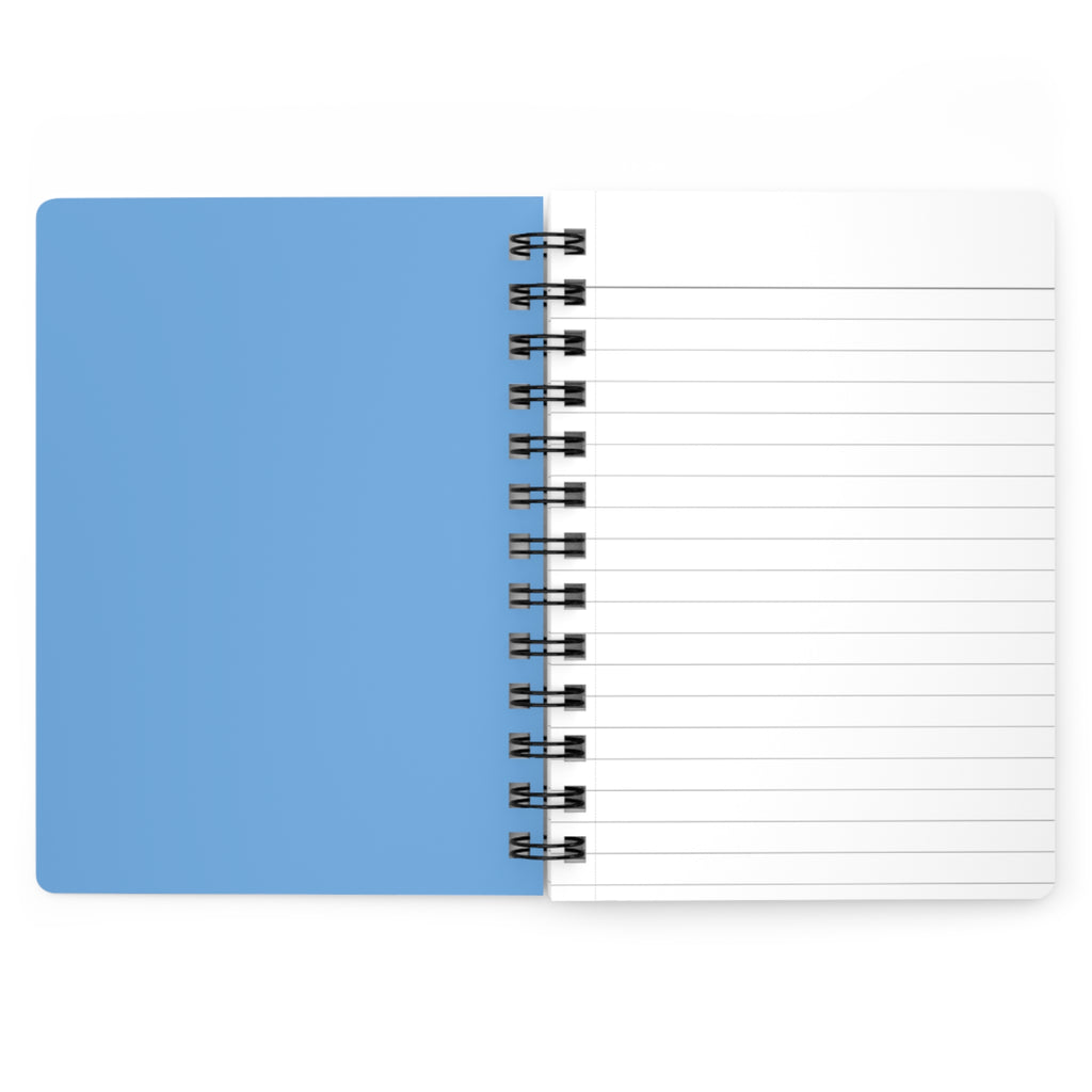 Never Stop Exploring Spiral Bound Journal Hot Air Balloons