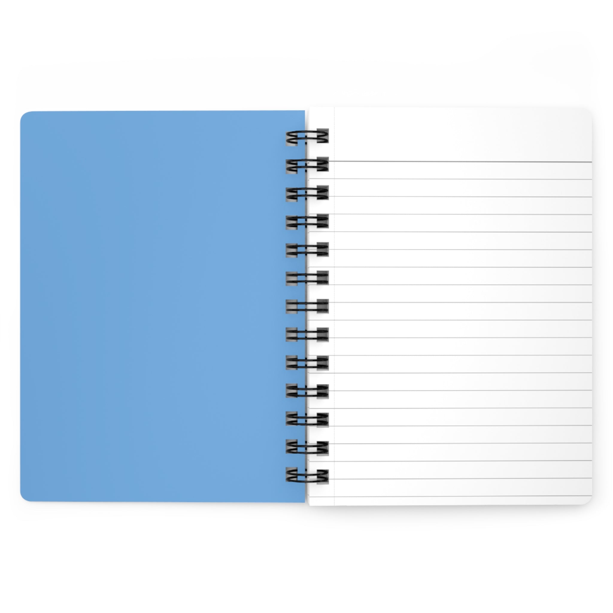 Never Stop Exploring Spiral Bound Journal Hot Air Balloons