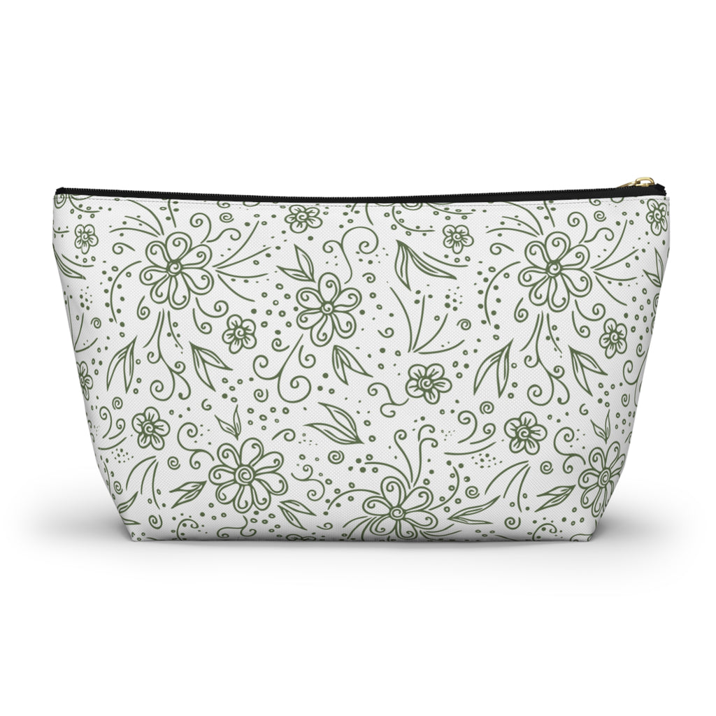 Botanical Accessory Pouch w T-bottom