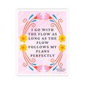 Inspirational Kiss-Cut Stickers, Motivational Quote Stickers, Flower Design Decor, Laptop Stickers, Gifts for Friends, Positivity Stickers