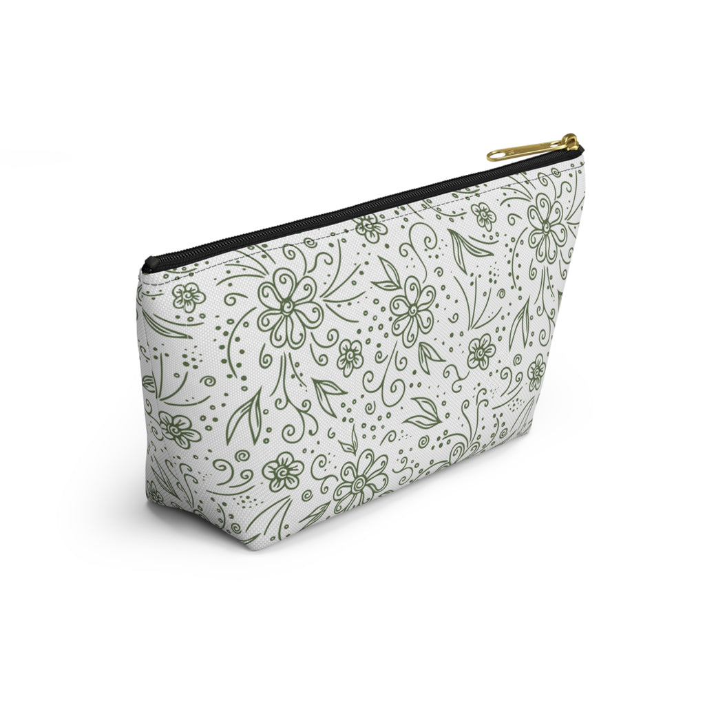 Botanical Accessory Pouch w T-bottom