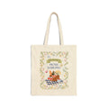 Tote Bag — 'Picnic Darling' Floral Picnic Basket Canvas Tote