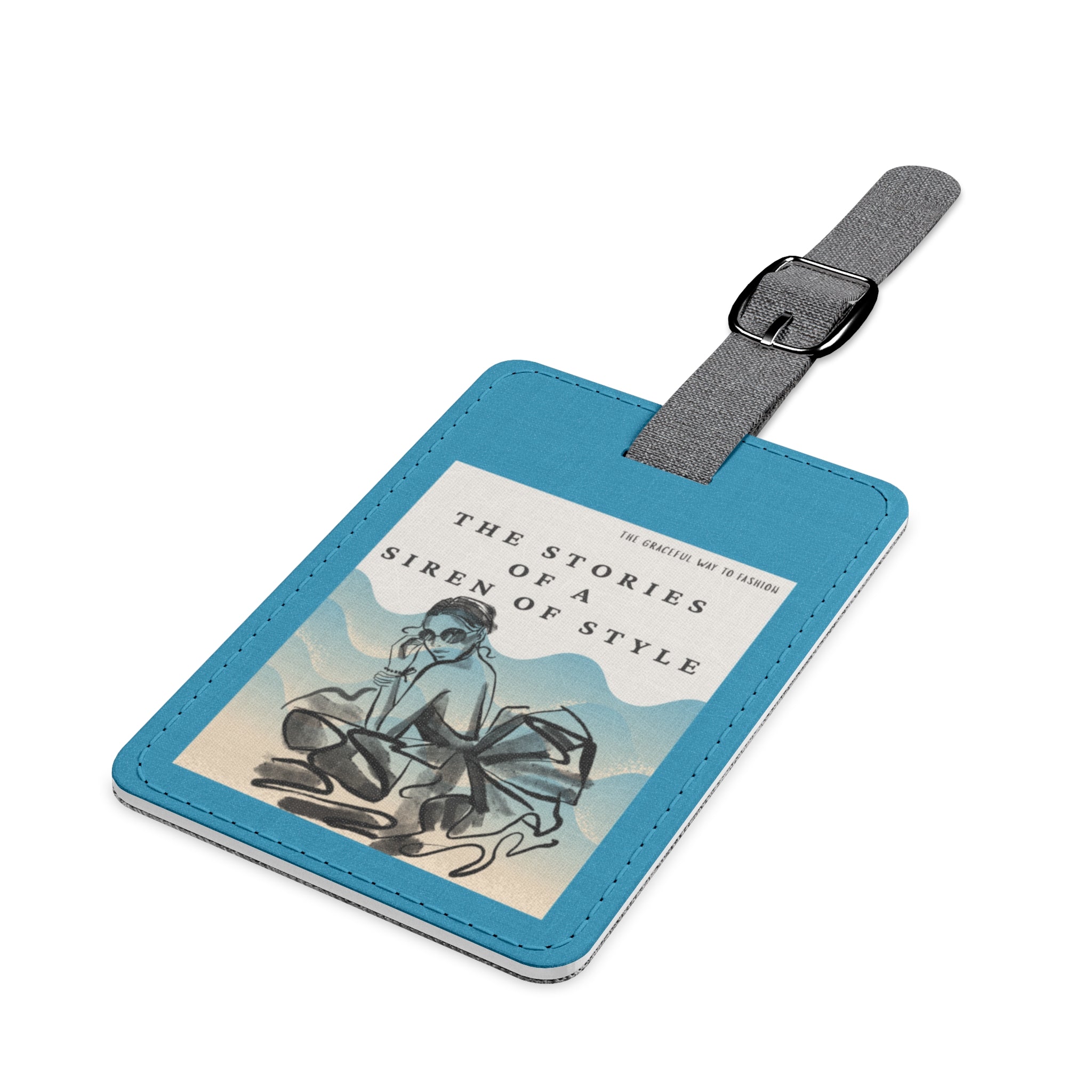 The Stories of a Siren of Style Luggage Tag, Travel Accessory, Personalized Suitcase Identifier, Gift for Travelers, Vacation Essentials, Wanderlust Decor