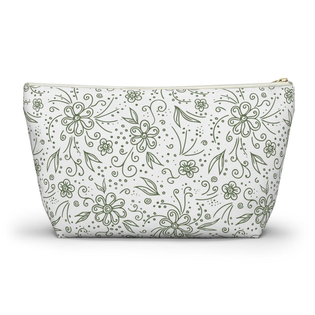 Botanical Accessory Pouch w T-bottom
