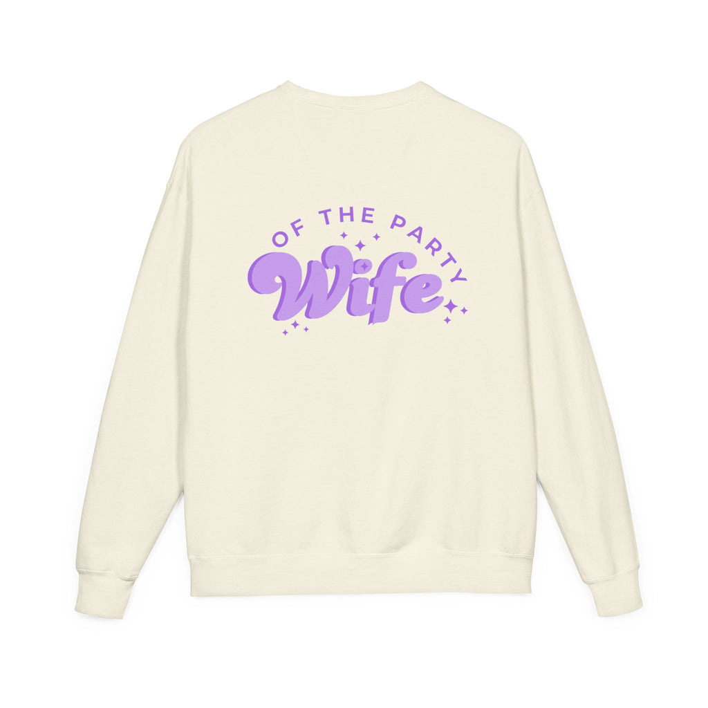 Purple Tonal Wife of the Party Crewneck Sweatshirt