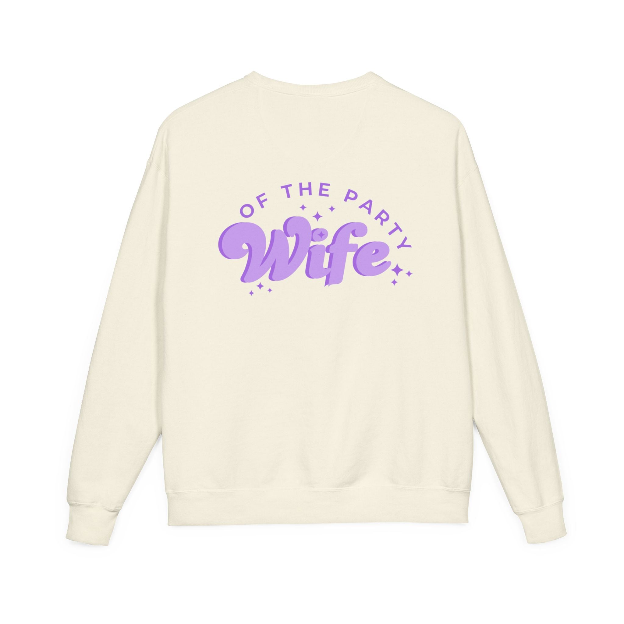 Purple Tonal Wife of the Party Crewneck Sweatshirt