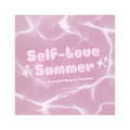Self-Love Summer Car Magnet — Pink Retro Pool Vibes