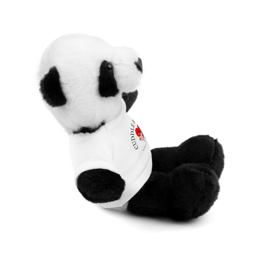 Travel Cuddle Buddies Plush Bear with "Cuddle Buddies" Tee — Soft Gift for Kids & Valentines