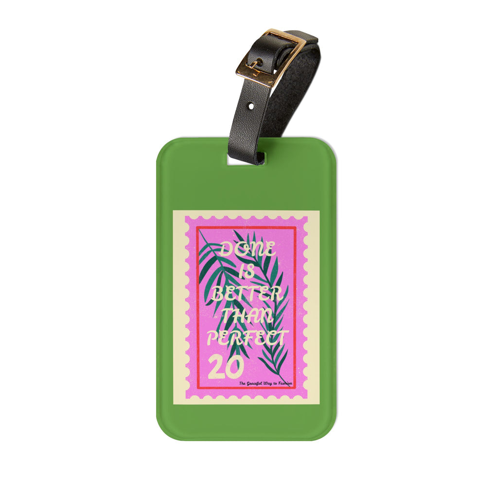 Tropical Luggage Tag | Done is Better than Perfect | Travel Accessory | Personalized Gift for Travelers | Vacation Essentials | Summer [...]