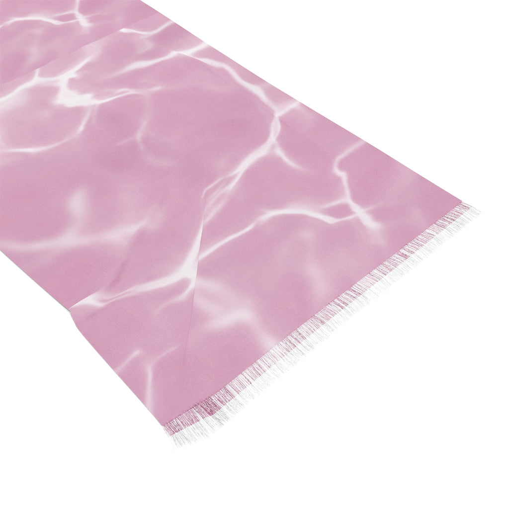 Pink Water Ripple Travel Scarf — Lightweight Summer Fashion Accessory