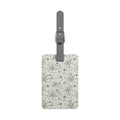 Green Botanical Print Luggage Tag