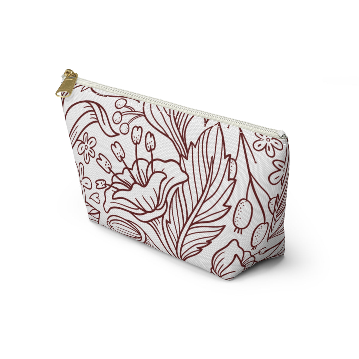 Floral Accessory Pouch w T-bottom
