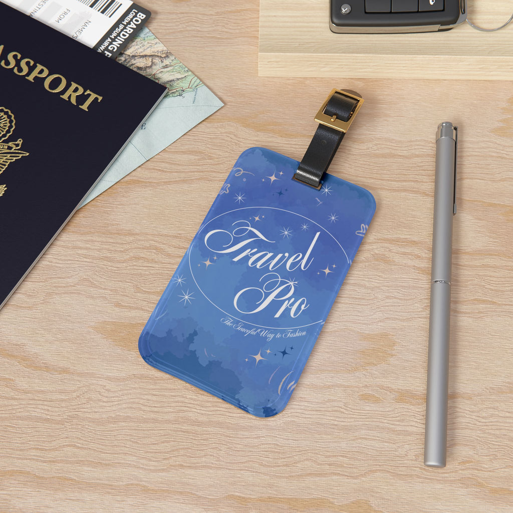 Travel Pro Luggage Tag — Blue Starry Design