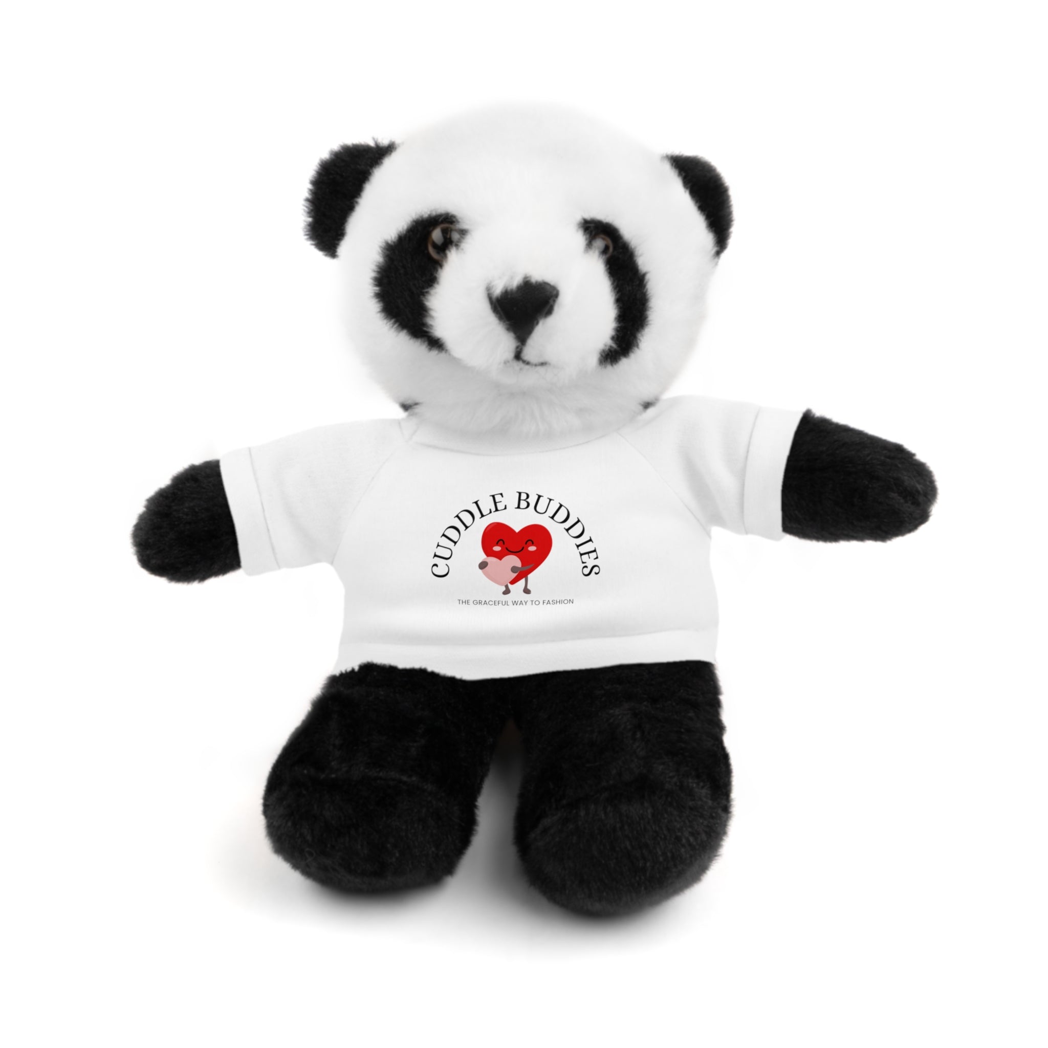 Travel Cuddle Buddies Plush Bear with "Cuddle Buddies" Tee — Soft Gift for Kids & Valentines