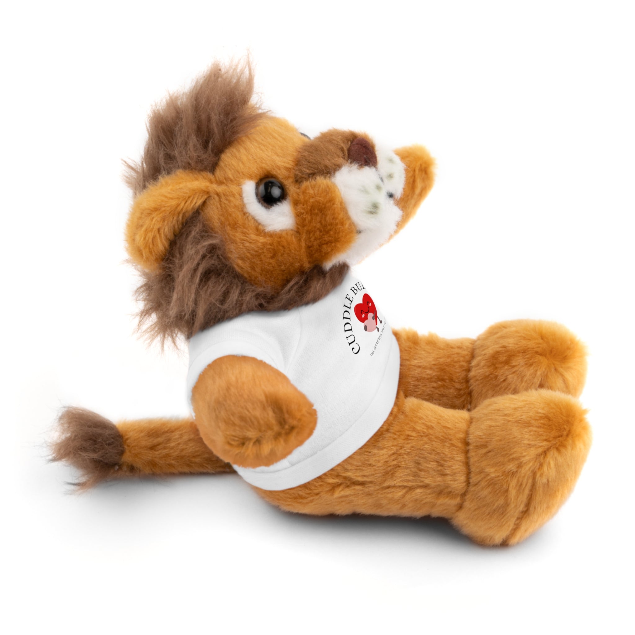 Travel Cuddle Buddies Plush Bear with "Cuddle Buddies" Tee — Soft Gift for Kids & Valentines