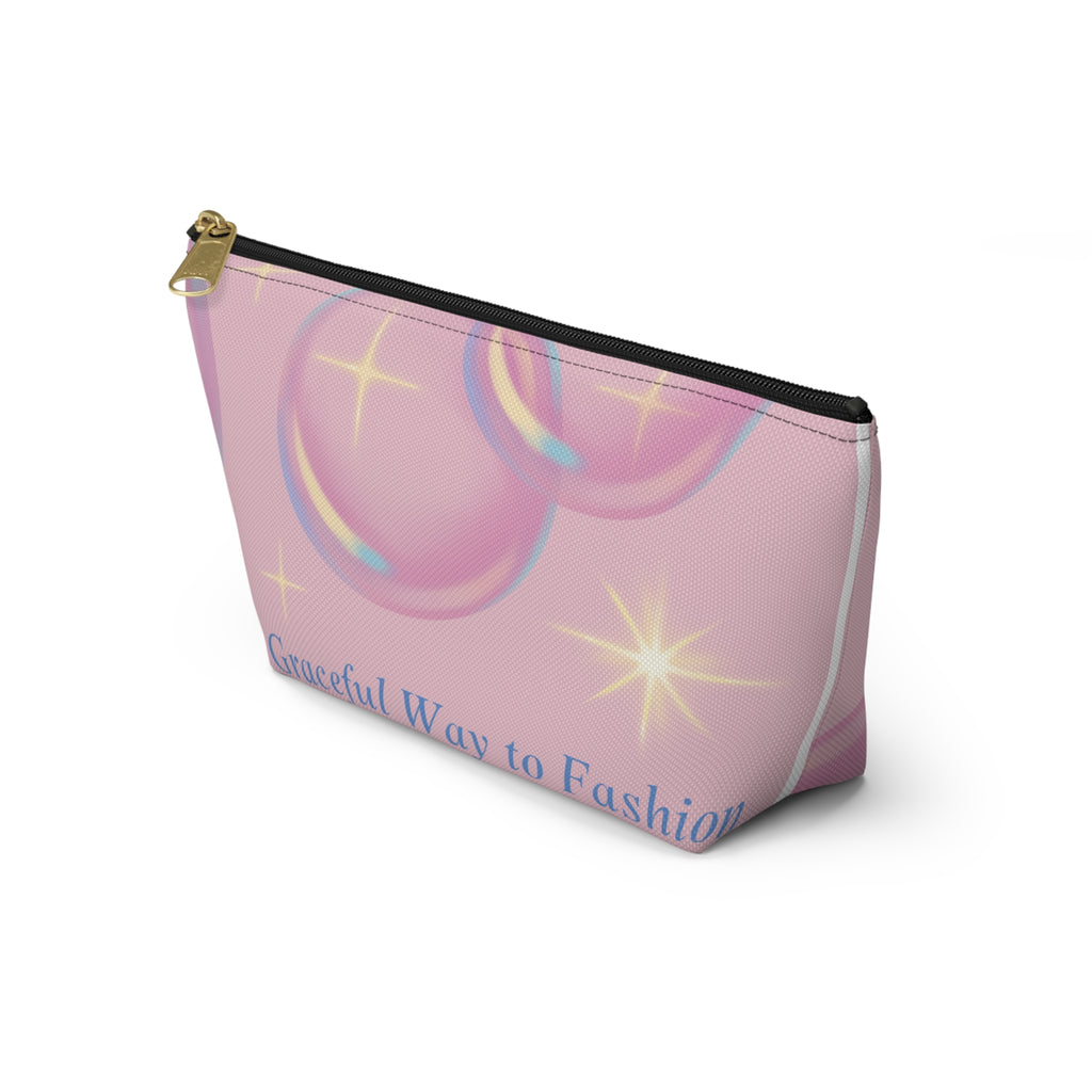 Pastel Bubbles Accessory Pouch | Makeup Bag | Gift for Her | Storage Pouch | Heart Design