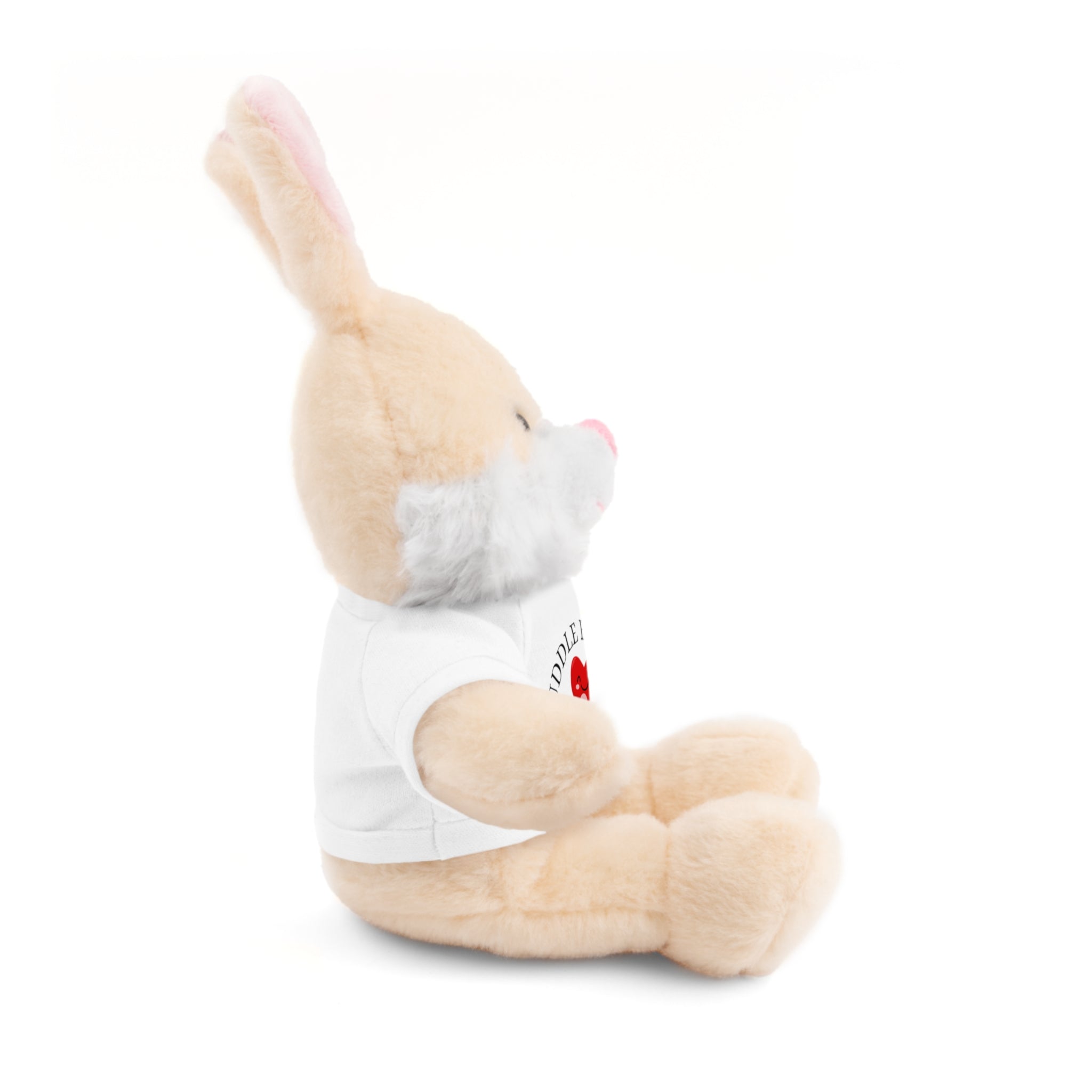 Travel Cuddle Buddies Plush Bear with "Cuddle Buddies" Tee — Soft Gift for Kids & Valentines