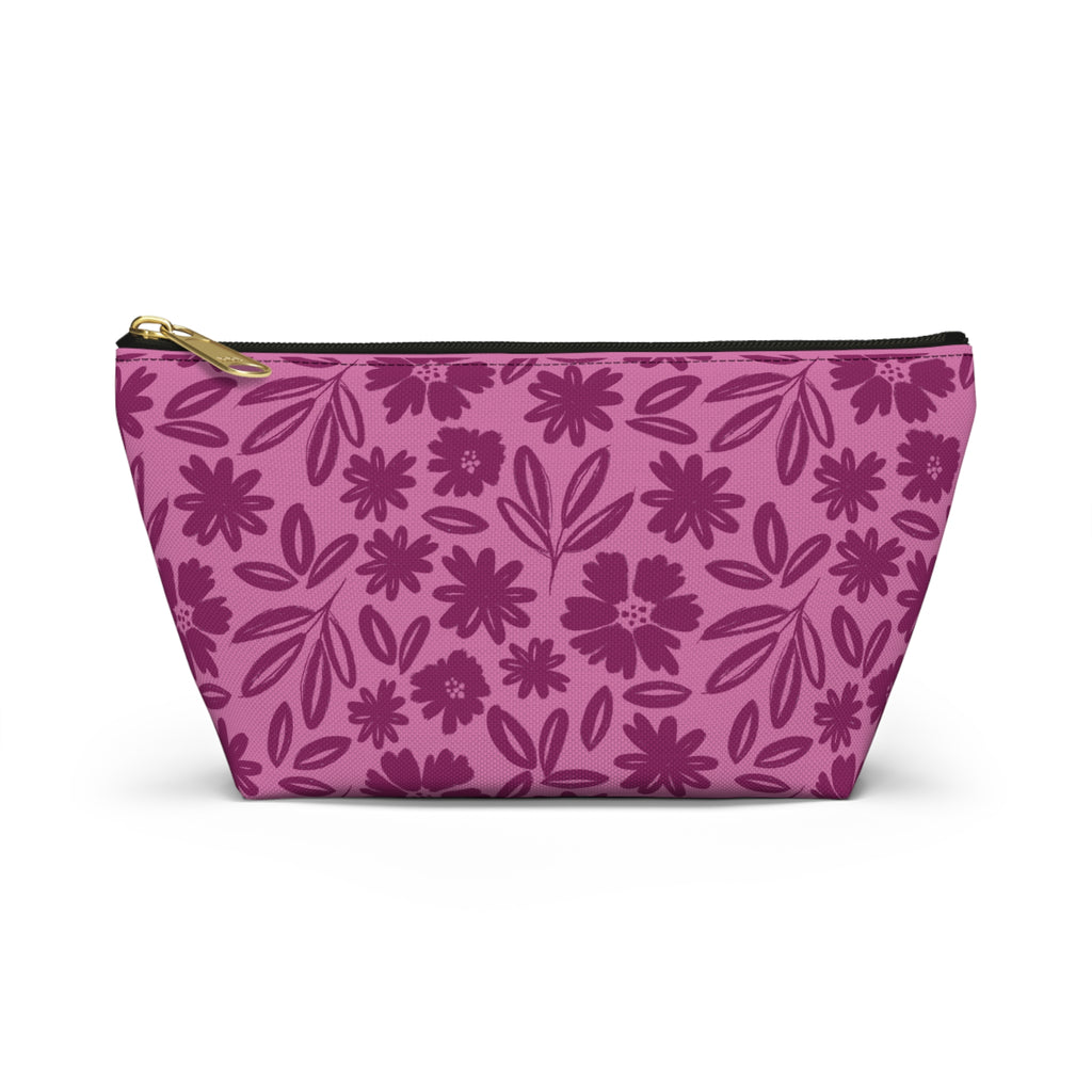 Pink Tonal Accessory Pouch w T-bottom