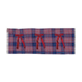 Plaid Ribbon Travel Scarf — Red Bow Lightweight Plaid Scarf