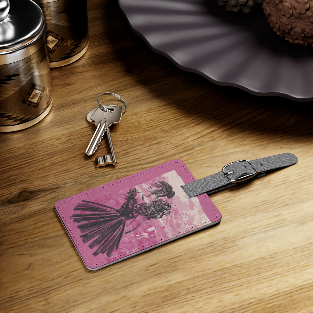 From Cows to Gowns Print Luggage Tag