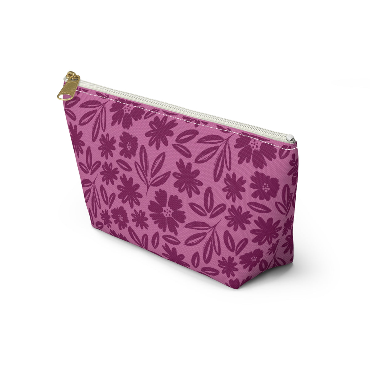 Pink Tonal Accessory Pouch w T-bottom