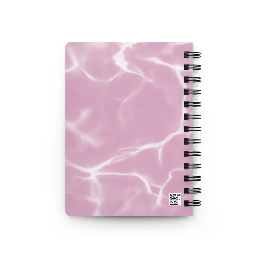 Self-Love Summer Spiral Notebook — Pink Water Ripple Journal