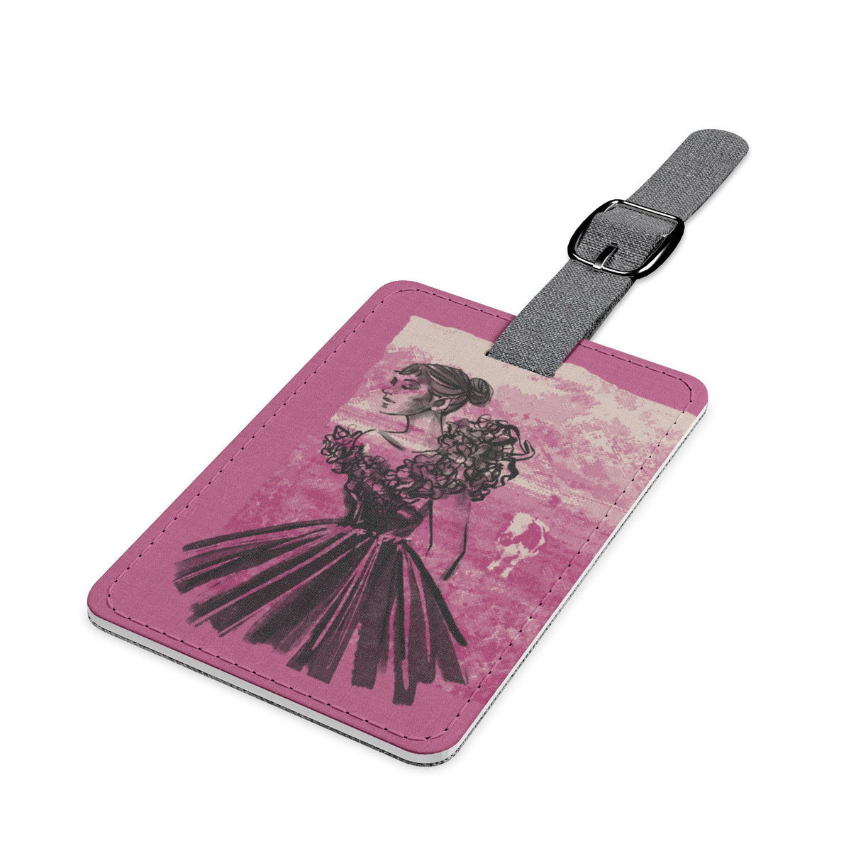 From Cows to Gowns Print Luggage Tag