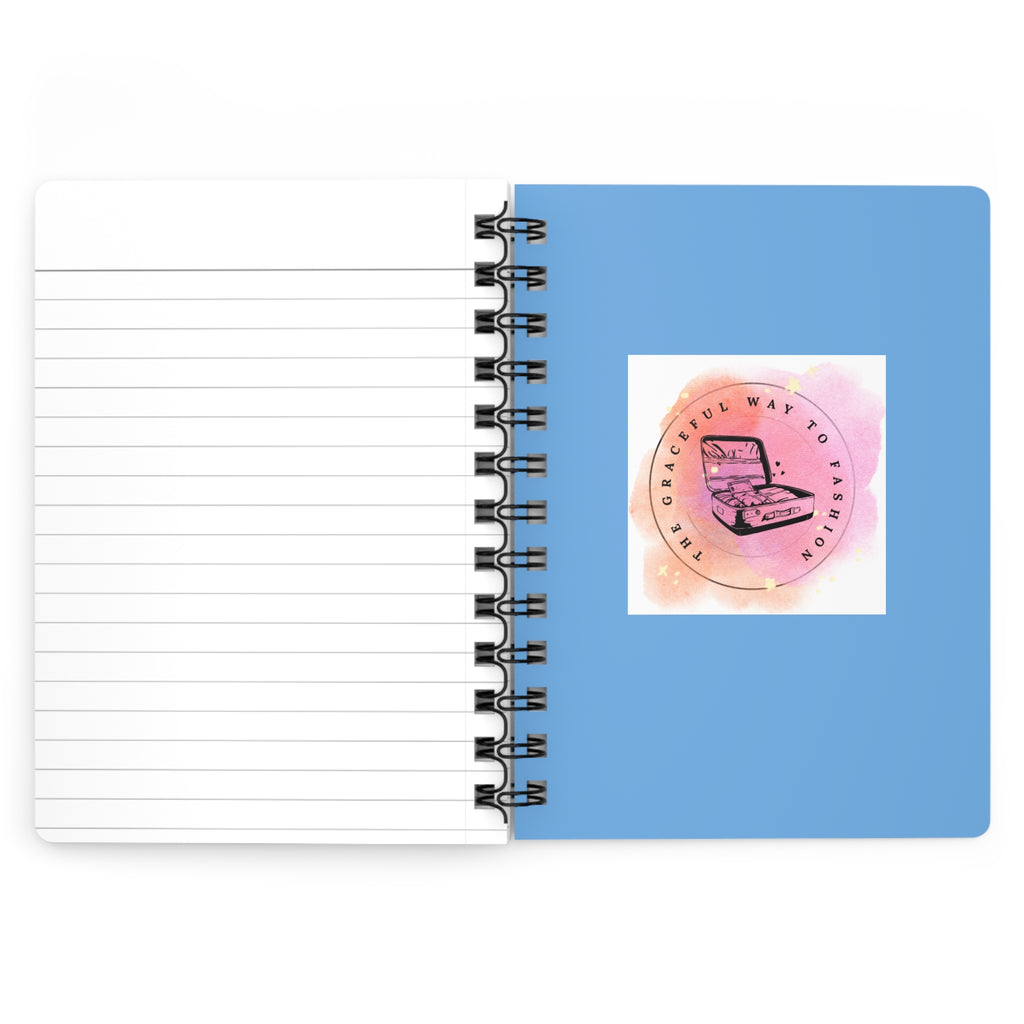 Never Stop Exploring Spiral Bound Journal Hot Air Balloons