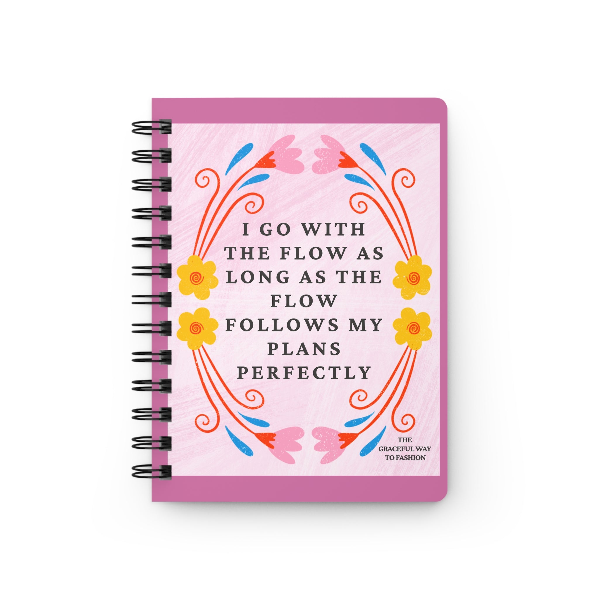 Inspirational Spiral Bound Journal | Motivational Writing Notebook, Self-Care Planner, Gift for Her, Positive Quotes, Creative Journal