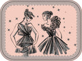 Iconic Friends Print Double Zipper Jewelry Box
