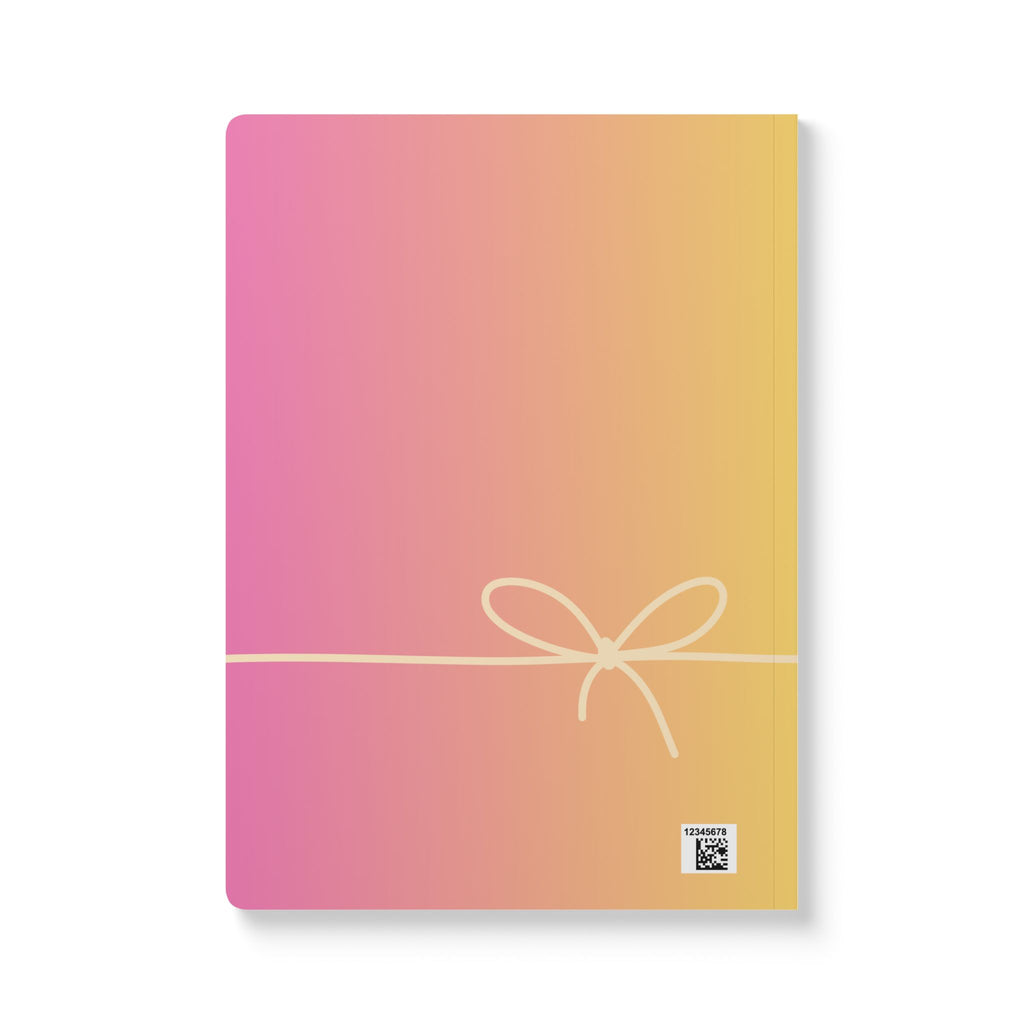 My Sweet Adventures Softcover Trip Journal — Pink Gradient Gift Notebook