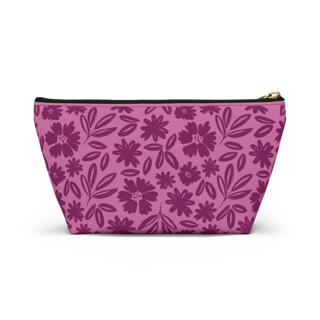 Pink Tonal Accessory Pouch w T-bottom