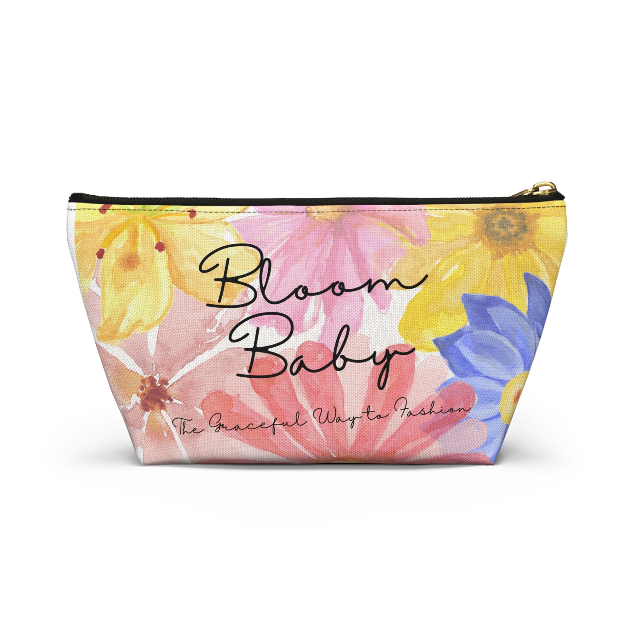 Bloom Baby Floral Accessory Pouch — T‑Bottom Makeup Bag