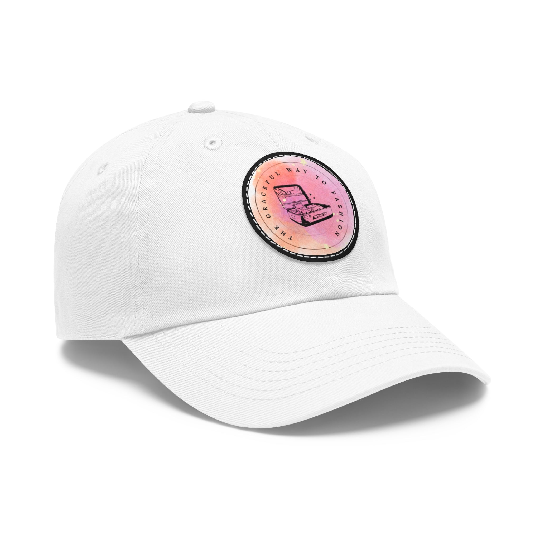 Dad Hat — Watercolor GWF Logo Leather Patch Cap