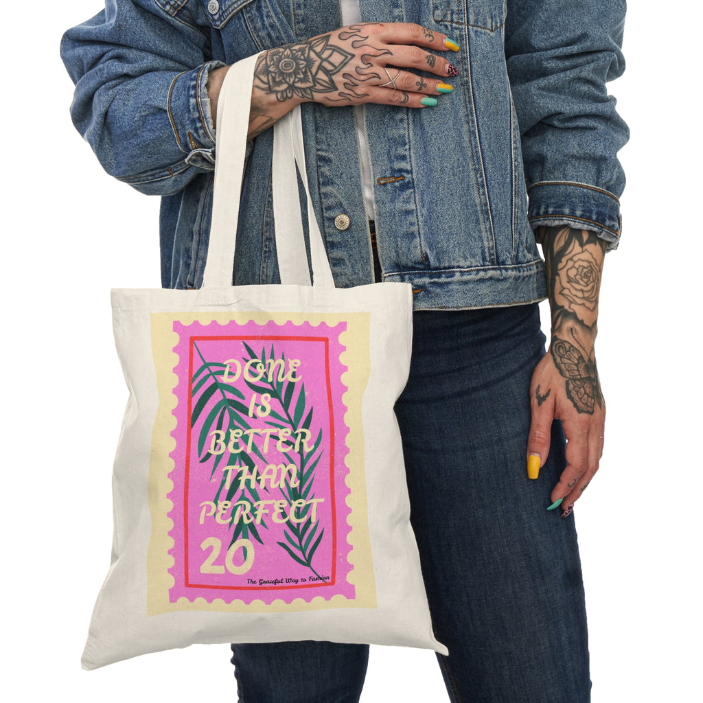 Inspirational Natural Tote Bag - Eco-Friendly Reusable Tote for Everyday Use, Gift, Beach, Shopping, School, Travel