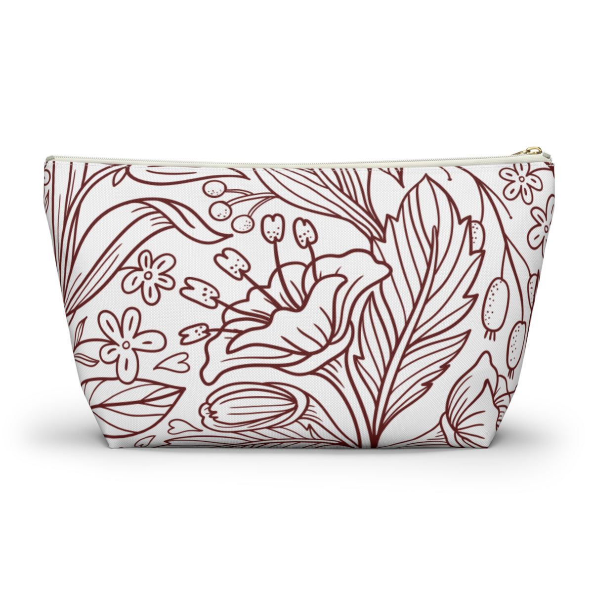 Floral Accessory Pouch w T-bottom